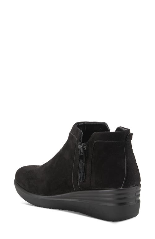 Flexus By Spring Step Norala Waterproof Wedge Bootie In Black