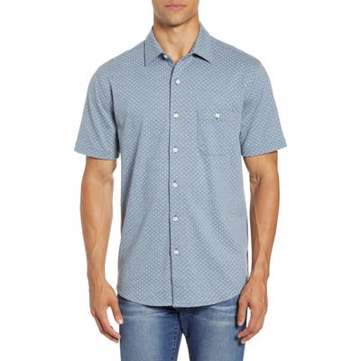 Faherty Bleecker Regular Fit Polo, Blue