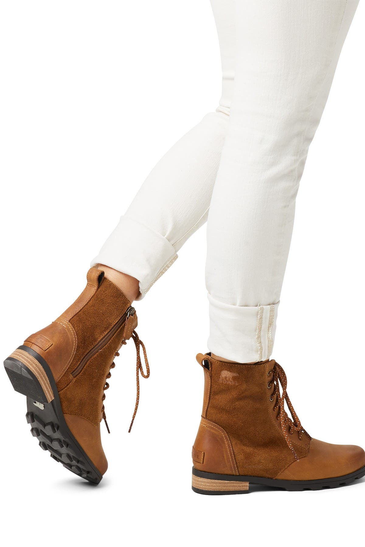 sorel emelie mid leather waterproof boots