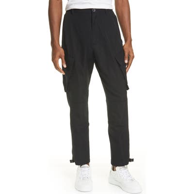 Givenchy Cotton Blend Cargo Pants, Black