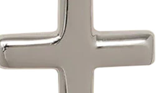Made By Mary Cross Charm Pendant In Silver