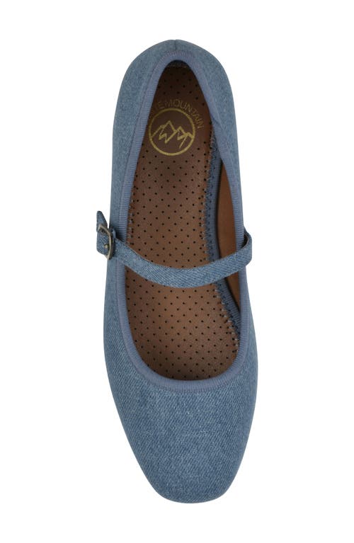Cliffs By White Mountain Boch Mary Jane Flat In Denim Blue Fabric