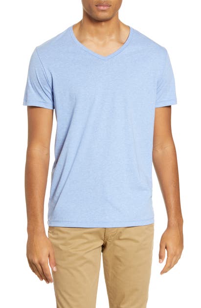 Bonobos Slim Fit V-neck T-shirt In Heather Cirrus
