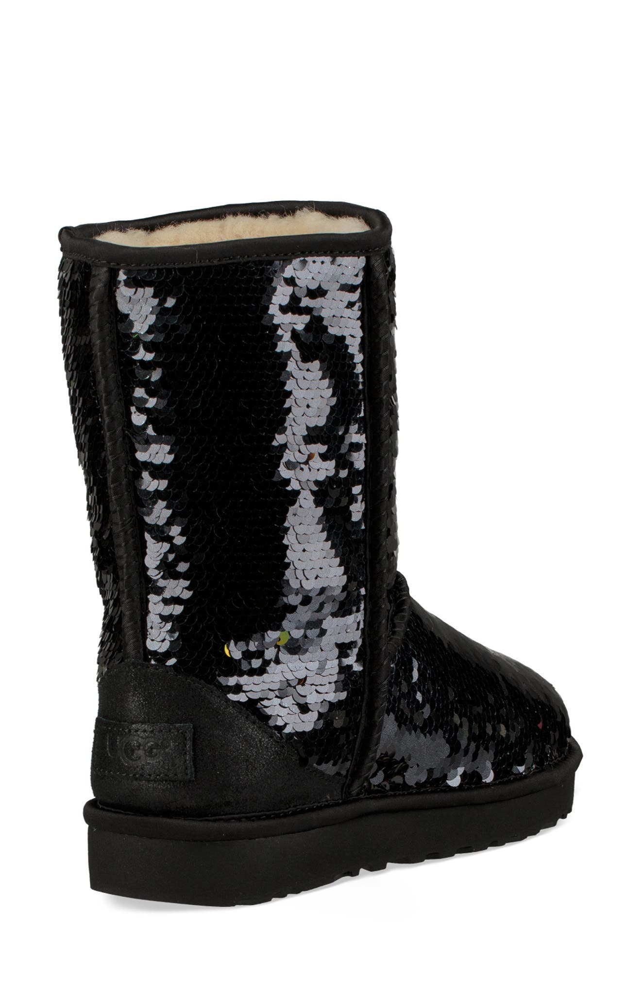 black sequin ugg boots size 9