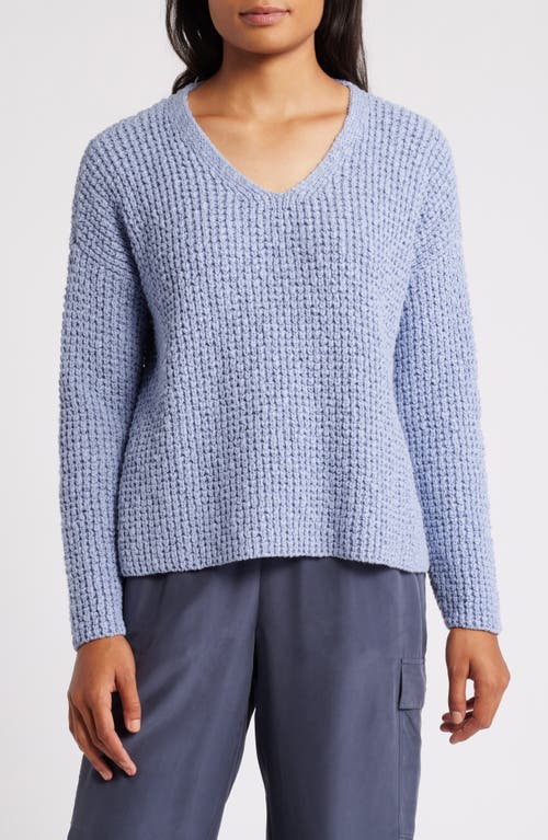 Shop Eileen Fisher Organic Cotton Sweater In Delphine