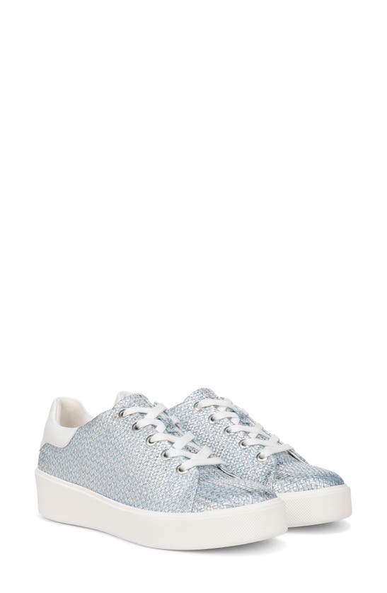 Naturalizer Morrison 2.0 Sneaker In Metallic Blue Woven Leather