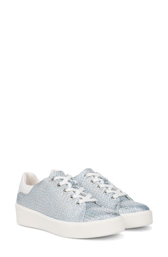 Shop Naturalizer Morrison 2.0 Sneaker In Metallic Blue Woven Leather