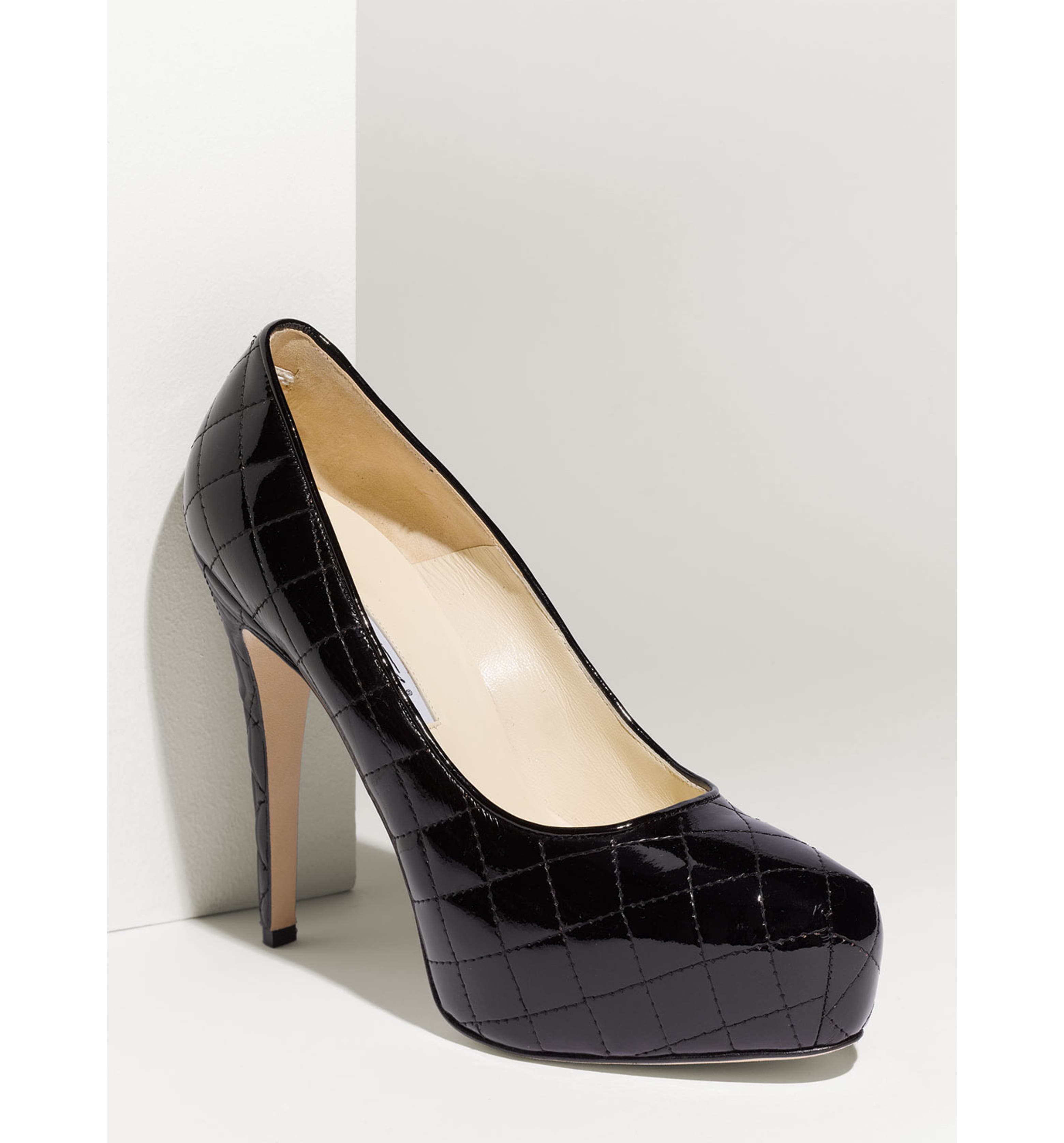 Brian Atwood Quilted Patent Leather Platform Pump | Nordstrom