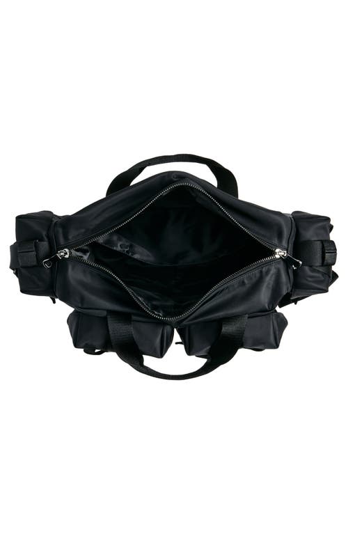 Shop Simone Rocha Classic Bow Satin Duffle Bag In Black