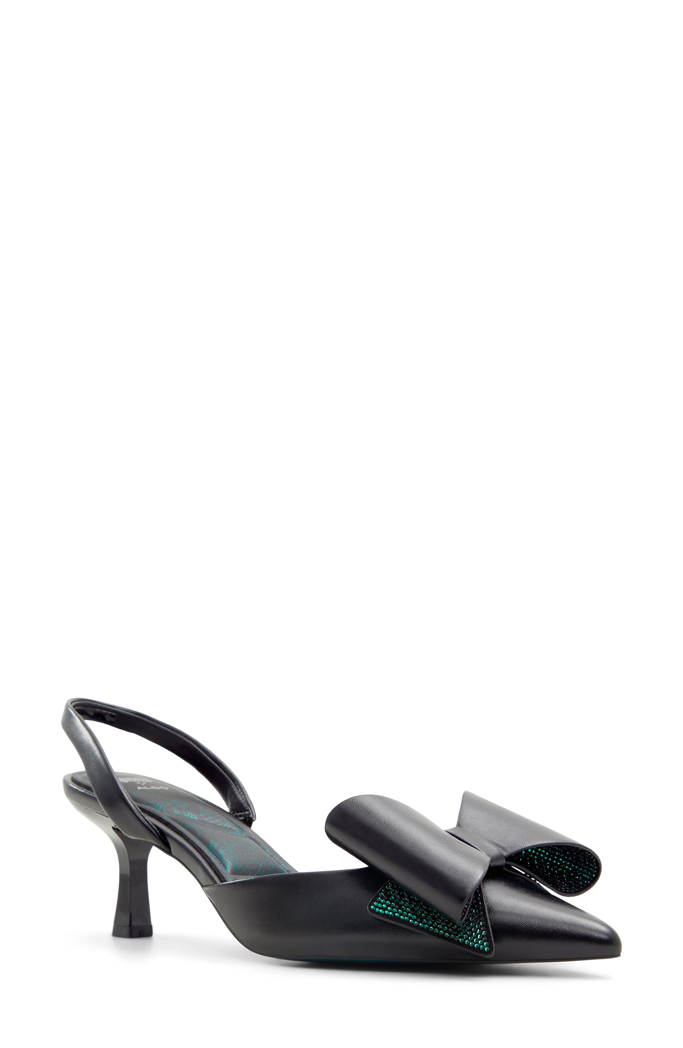 ALDO x Wicked Defy Pointed Toe Slingback Pump in Black 