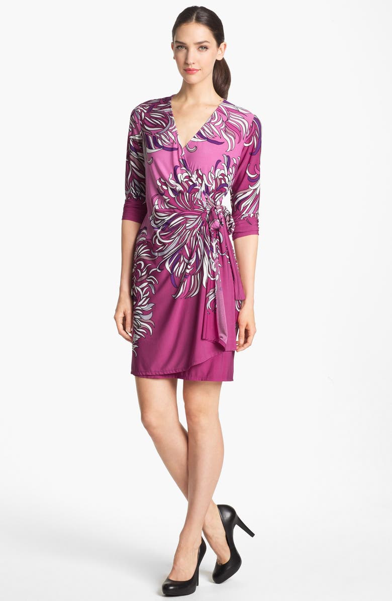 Donna Morgan Print Faux Wrap Jersey Dress | Nordstrom