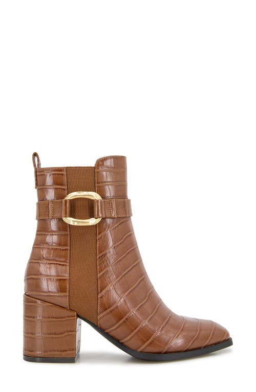 Reaction Kenneth Cole Emerson Block Heel Bootie In Luggage