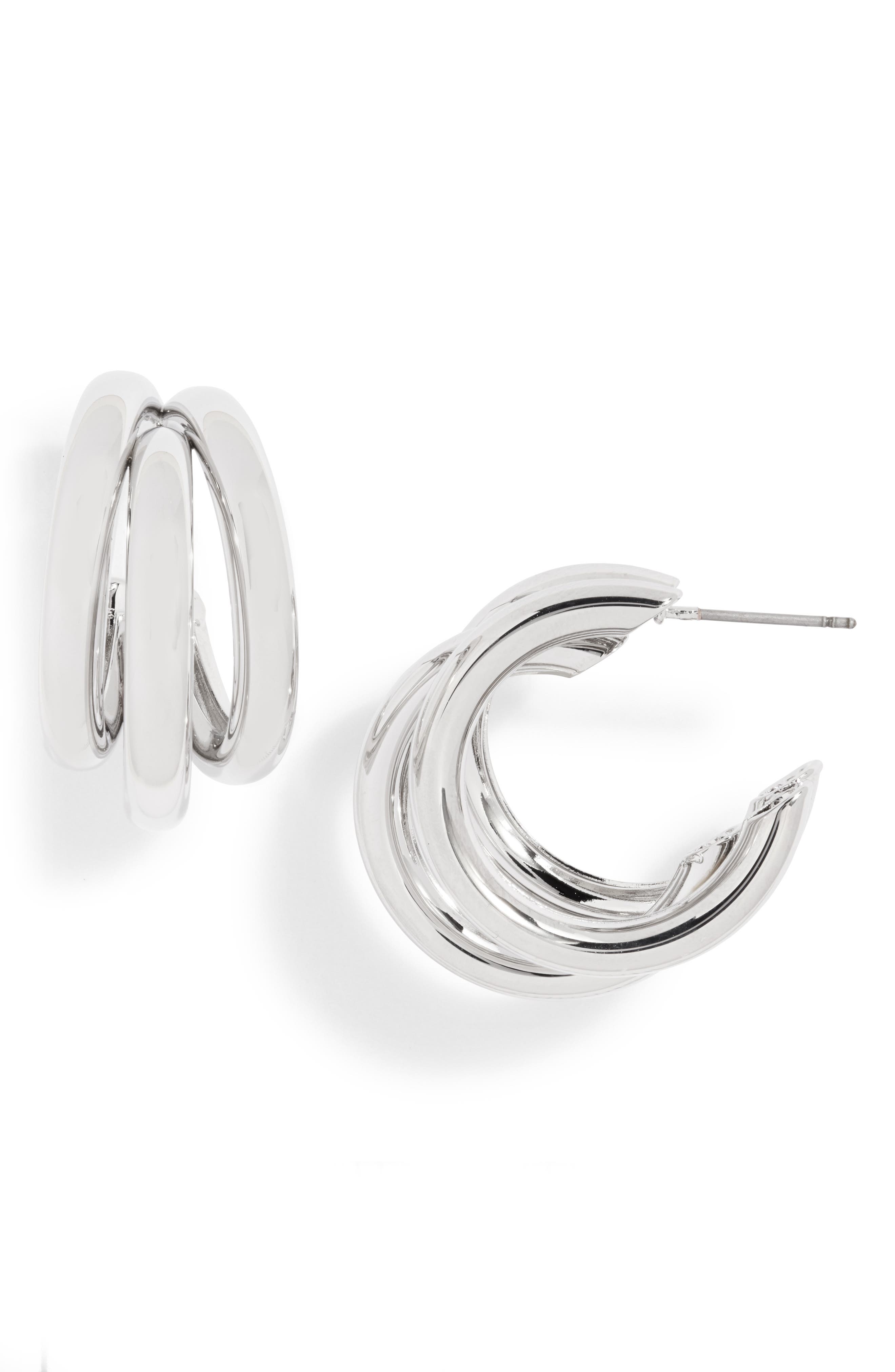 8 Other Reasons Chance Mini Hoop Earrings in Silver