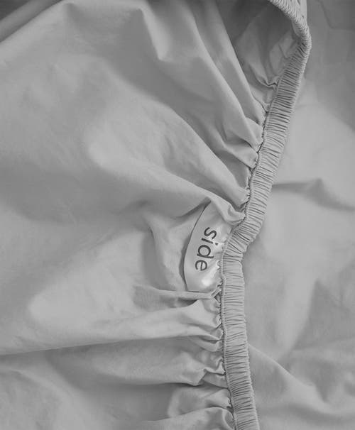 Pact Organic Cool-air Percale Fitted Sheet In Lunar