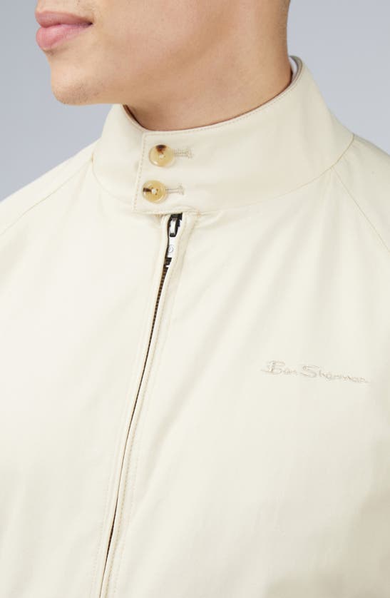 Shop Ben Sherman Signature Harrington Jacket In Cream