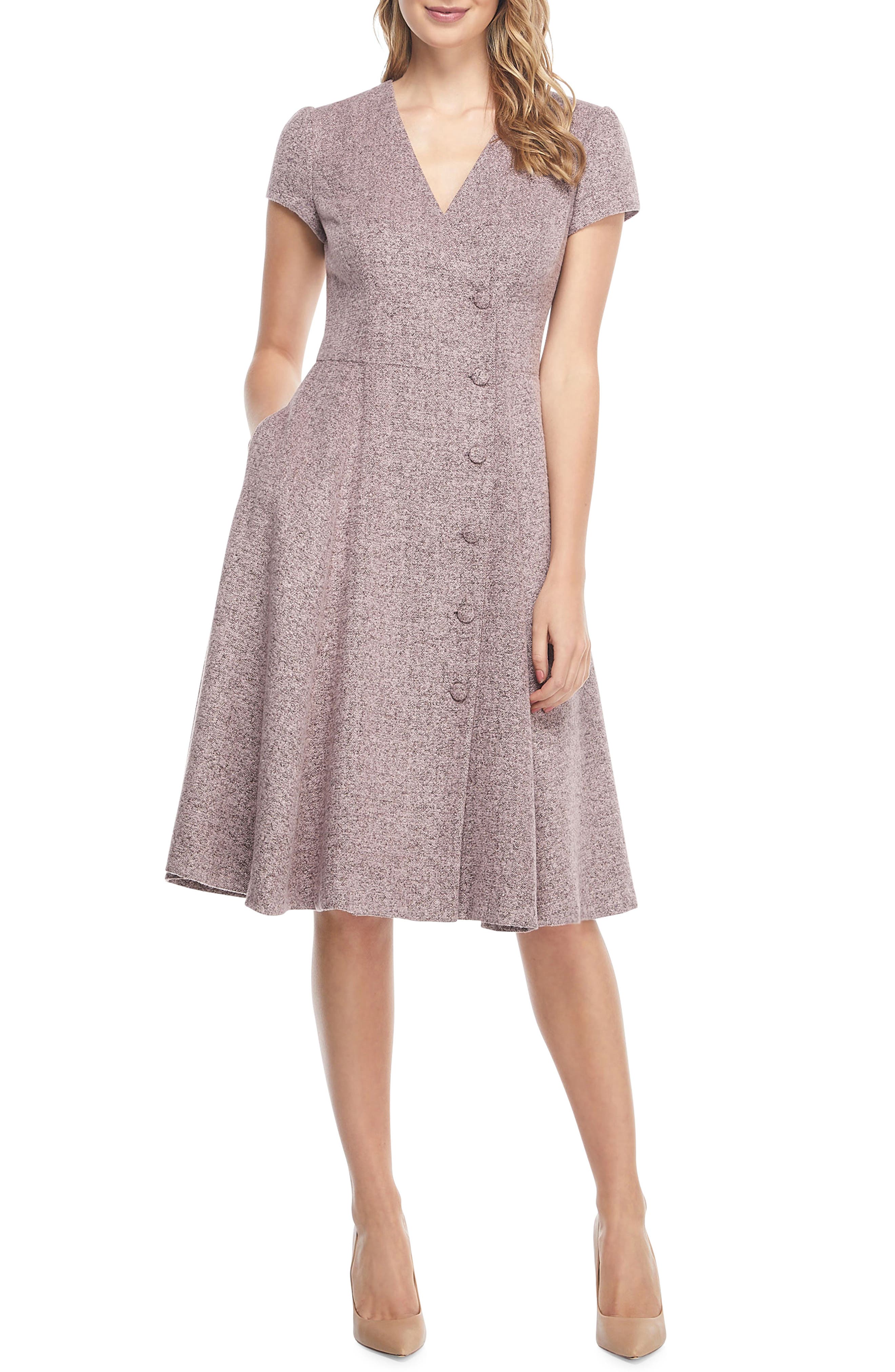 girls flutter sleeve dress