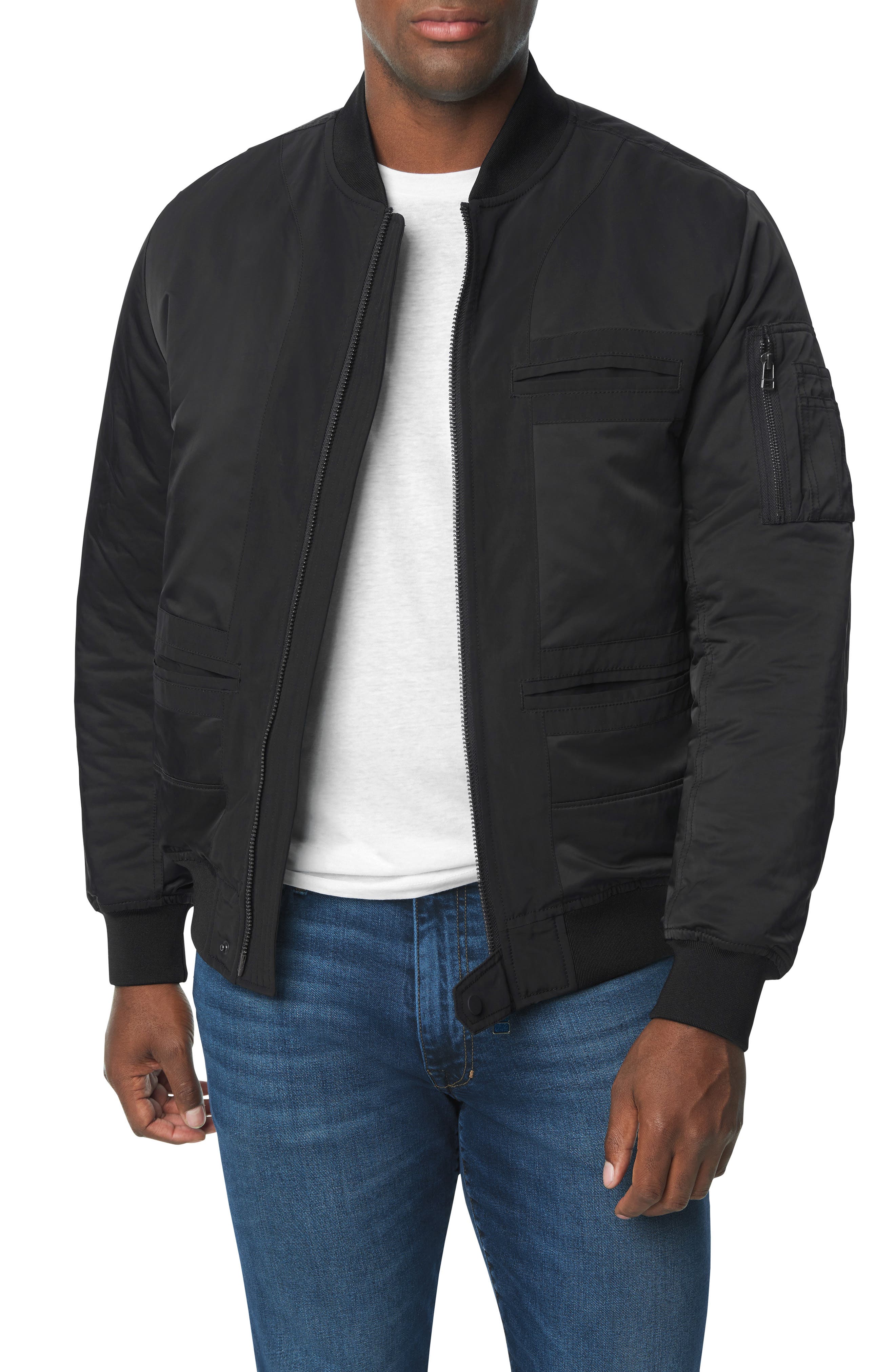 big black bomber jacket