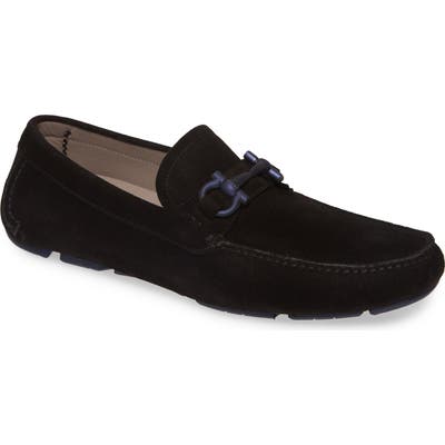Salvatore Ferragamo Parigi Bit Driving Moccasin, M/W - Black