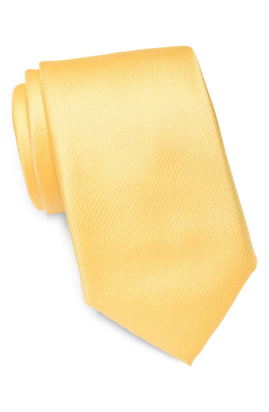 Tommy Hilfiger Micro Texture Solid Tie In Yellow