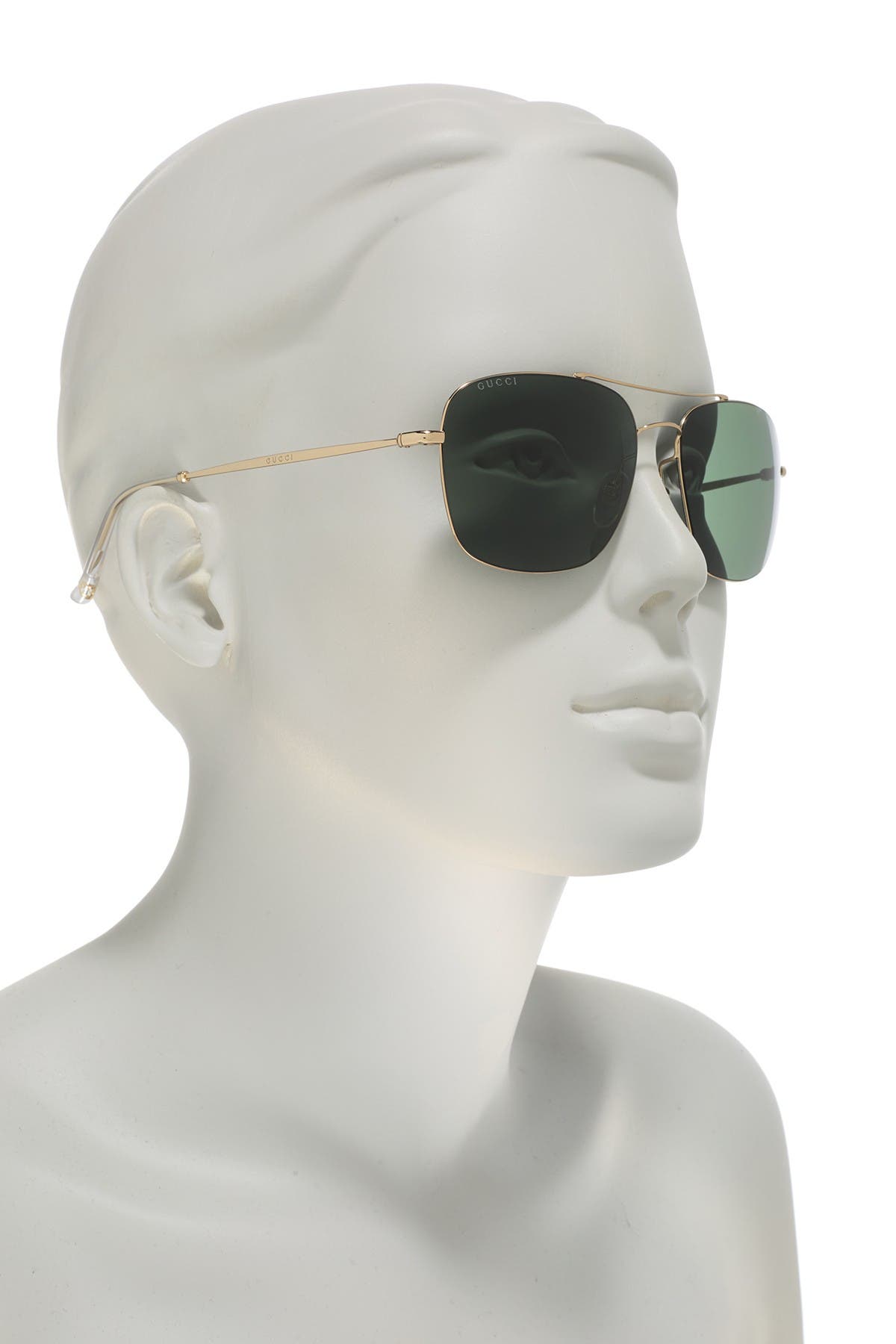 gucci 58mm aviator sunglasses