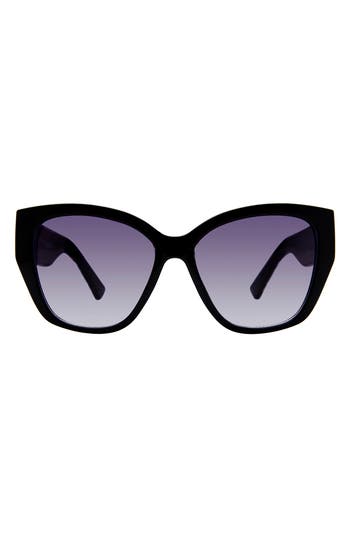 Kurt Geiger London 55mm Cat Eye Sunglasses In Black