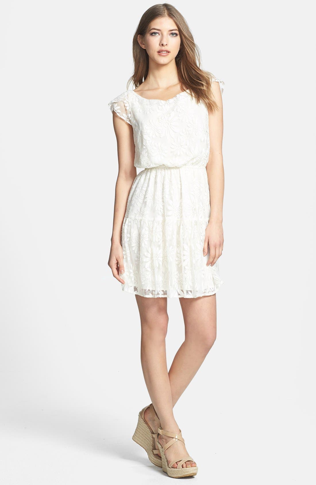 MM Couture Lace Blouson Dress Nordstrom