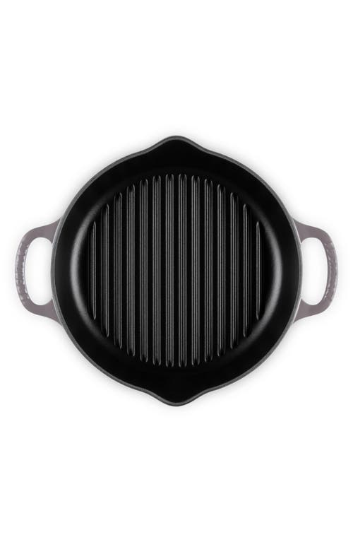 Le Creuset Signature Deep Round Enamel Cast Iron Grill Pan In Oyster