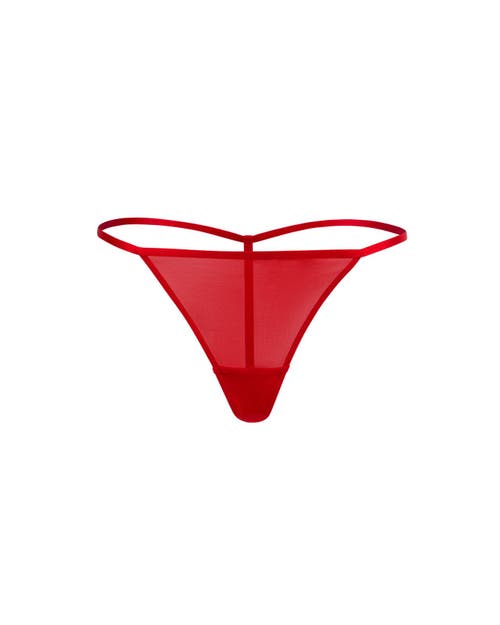 Adore Me Shelly G-string Panties In Dark Red