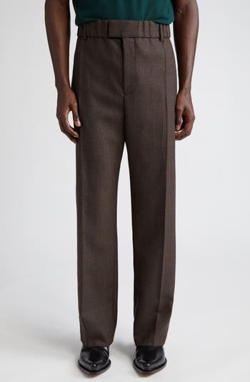 Bottega Veneta Prince of Wales Wool Trousers