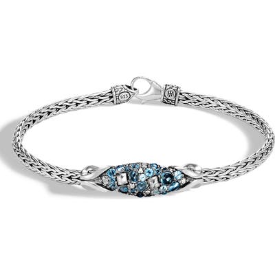 John Hardy Chain Classic Asli Blue Topaz Bracelet