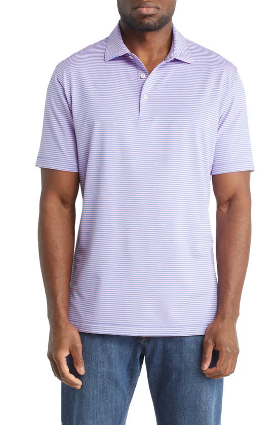 Peter Millar Men's Crown Sport Sailing Away Performance Jersey Polo Shirt In Maritime/ Bloom