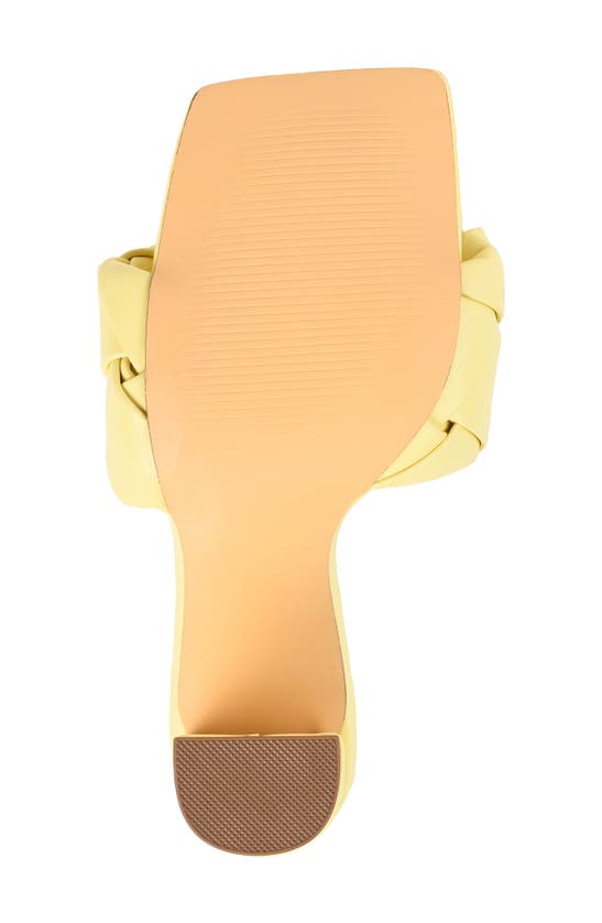 Shop Journee Collection Maysie Square-toe Pump In Yellow