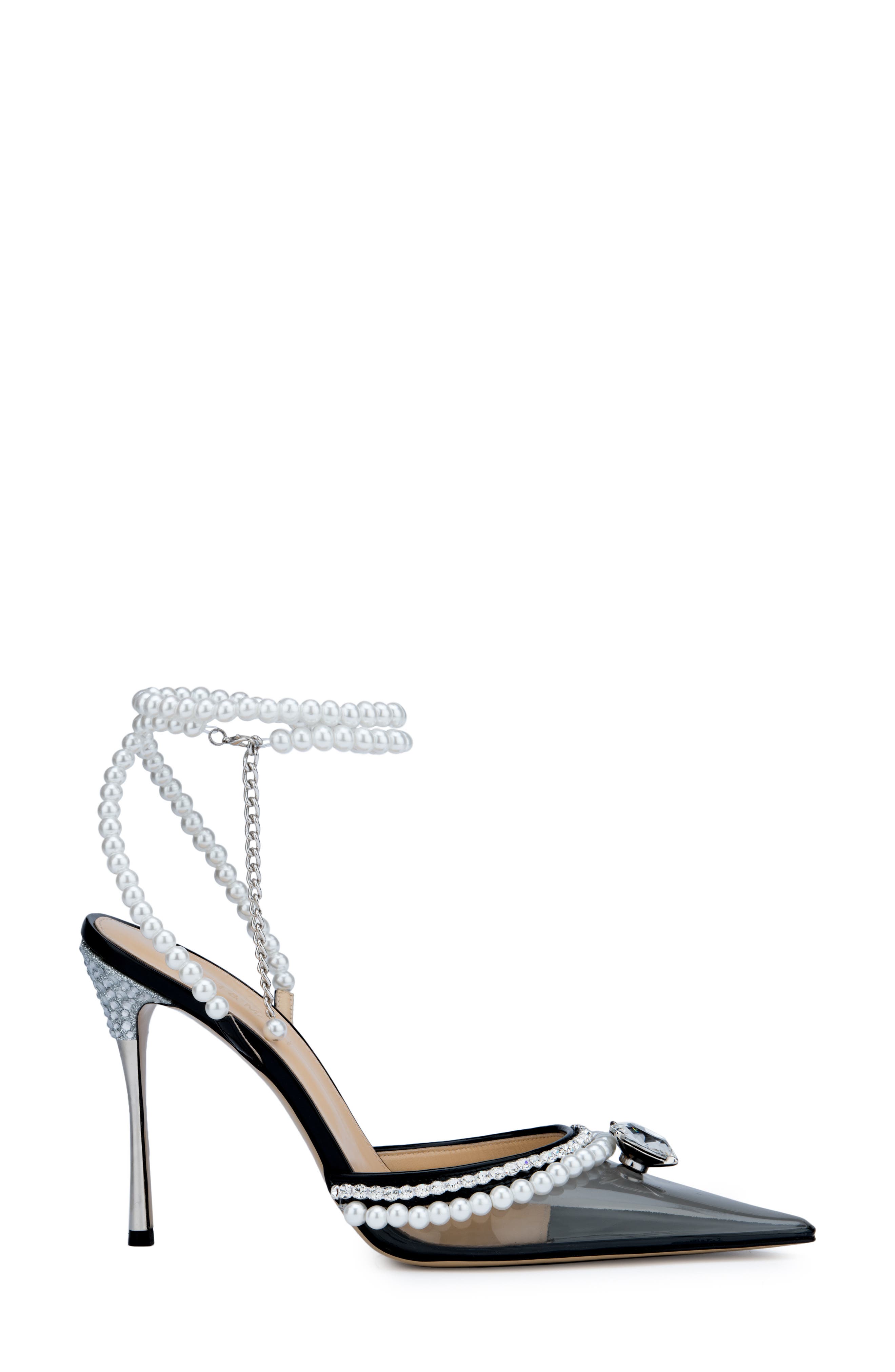 black pumps with diamonds