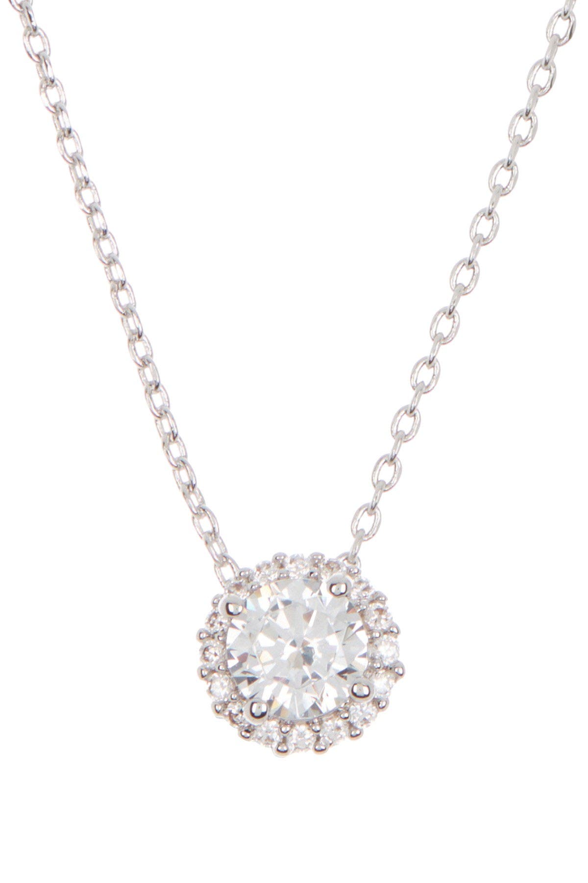 swarovski halo necklace