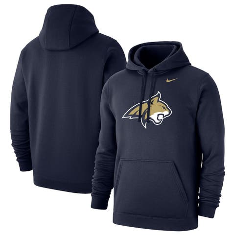 Men's Nike Navy Montana State Bobcats Club Fleece Pullover Hoodie