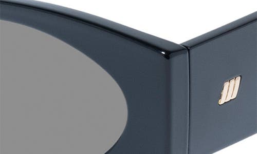 Le Specs Mermaiden 52mm Rectangular Sunglasses In Black