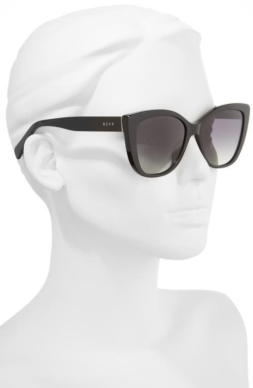 Shop Diff Ruby 54mm Polarized Sunglasses In Black/grey