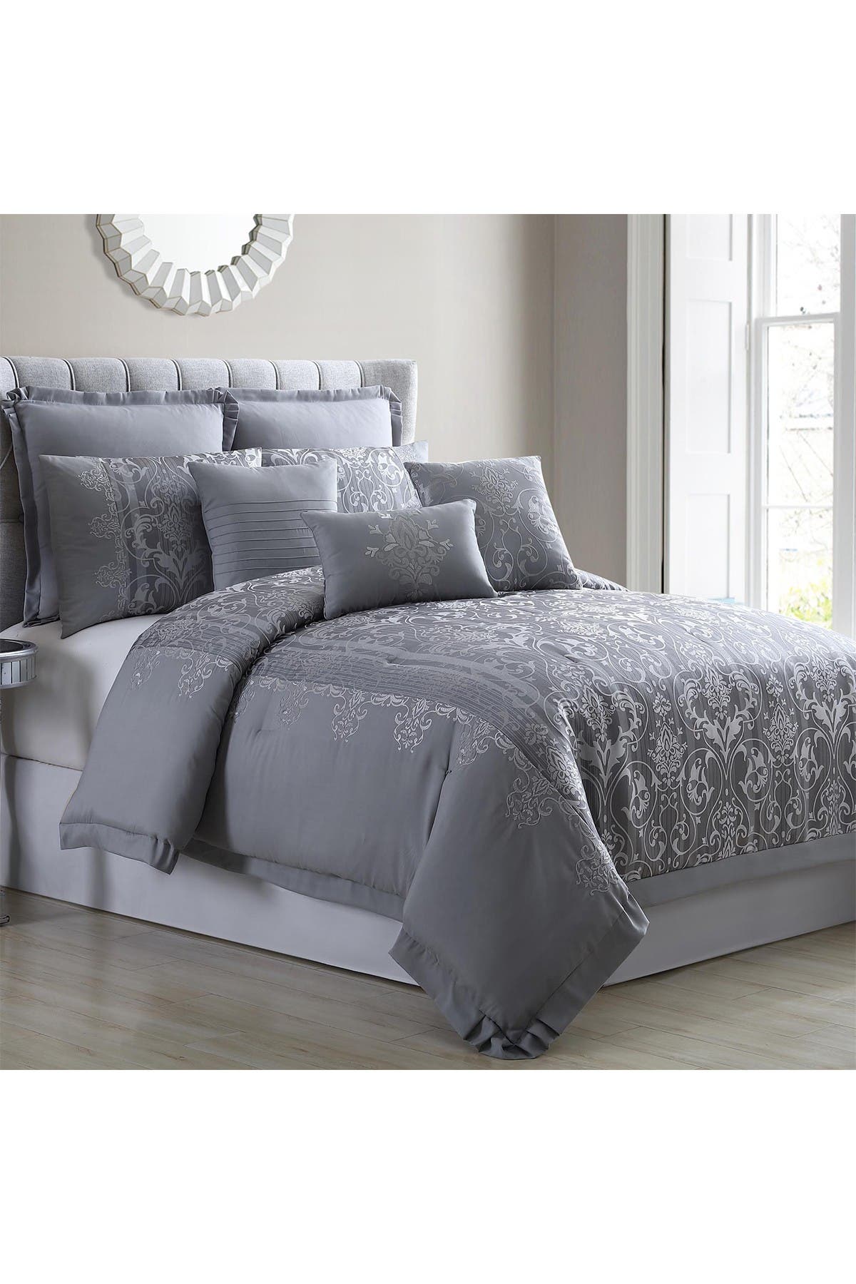 Modern Threads Queen Venice Jacquard Comforter Set Grey Nordstrom