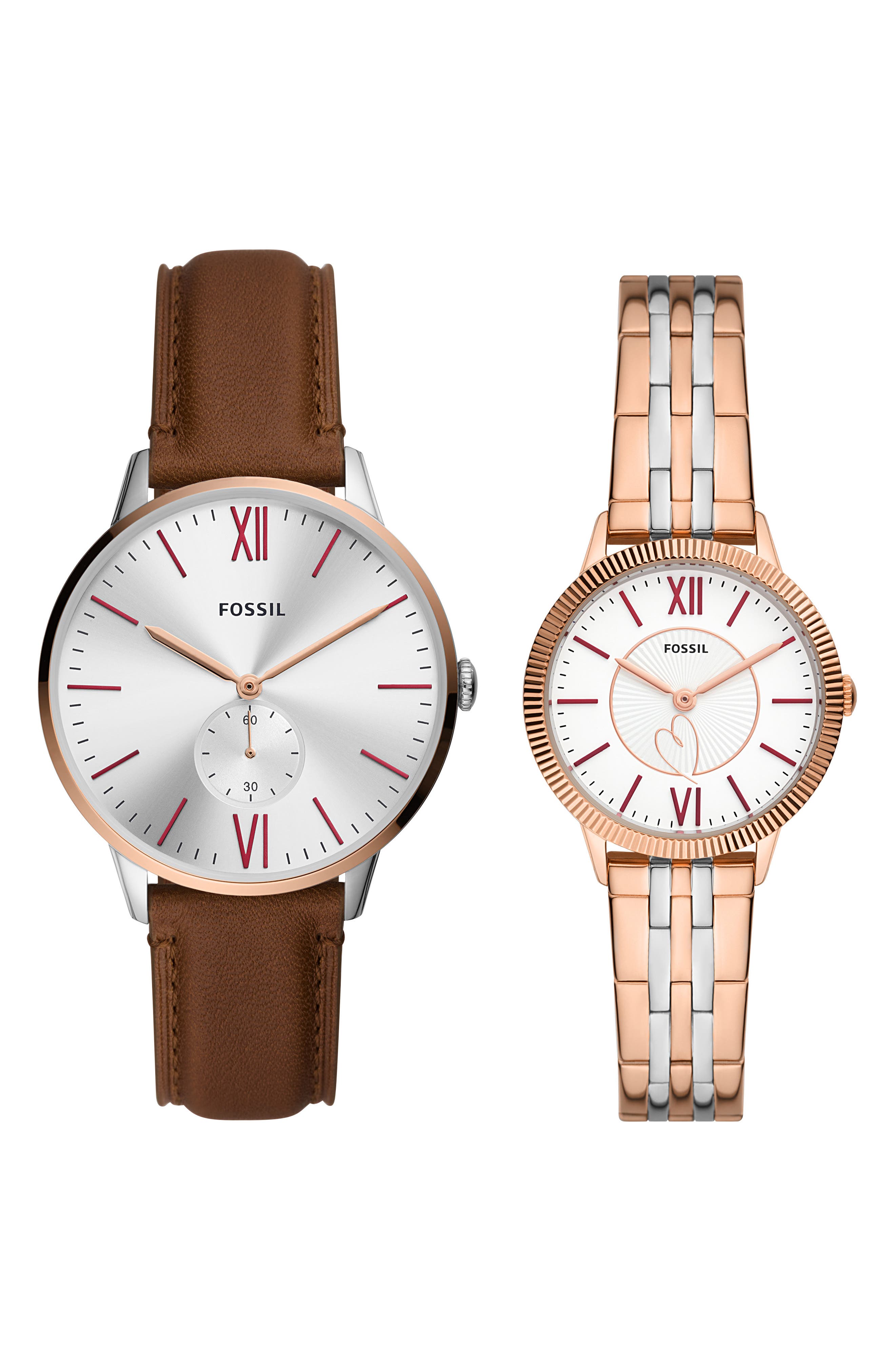 Fossil Andy \u0026 Addison Set of 2 Watches 