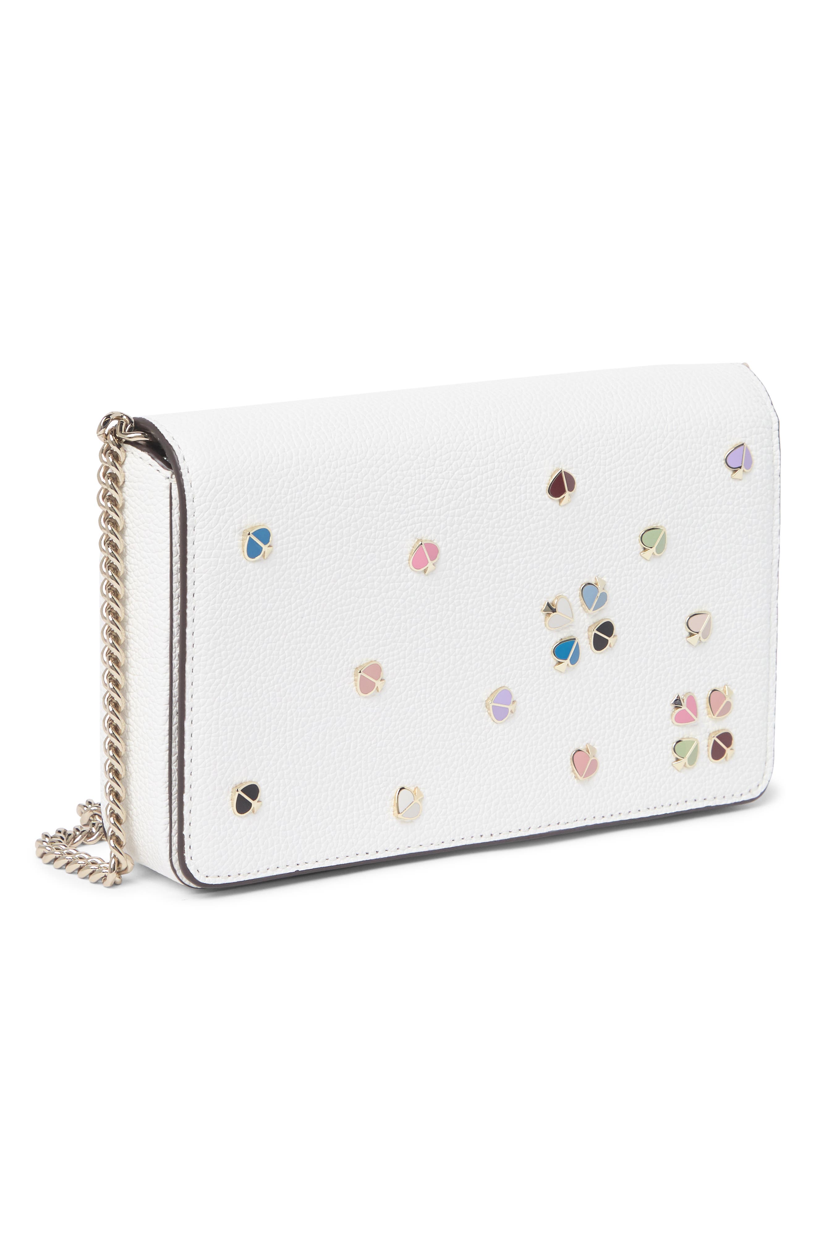 margaux enamel spade chain wallet
