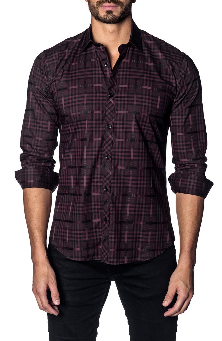 Jared Lang Slim Fit Plaid Sport Shirt | Nordstrom
