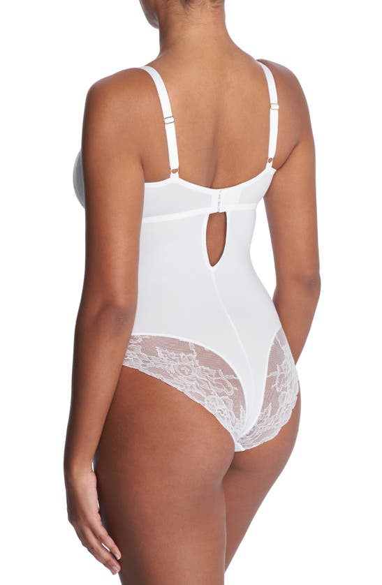 Natori Statement Underwire Bodysuit In White