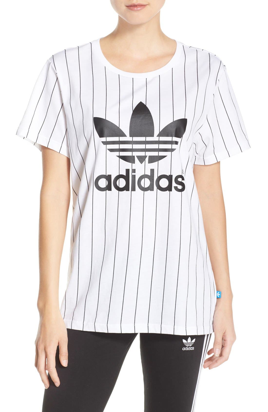 adidas trefoil boyfriend tee