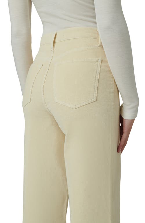 Shop Joe's The Mia High Waist Wide Leg Corduroy Jeans In Creme Brulee