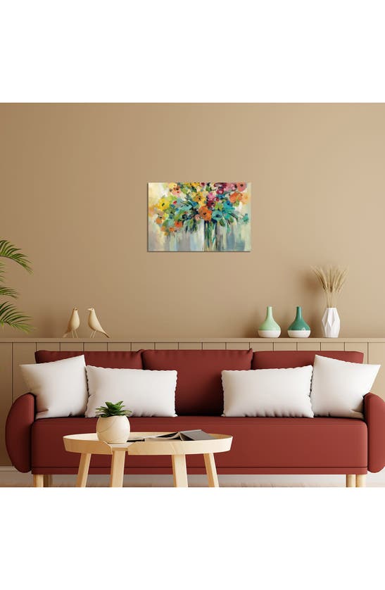 Icanvas 'cloud Of Flowers' By Silvia Vassileva Canvas Artwork In White-multi