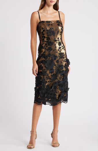 Eliza j feather cocktail dress hot sale