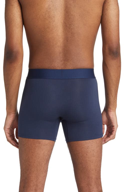 Shop Tommy John 2-pack Cool Cotton 4-inch Boxer Briefs In Navy/black