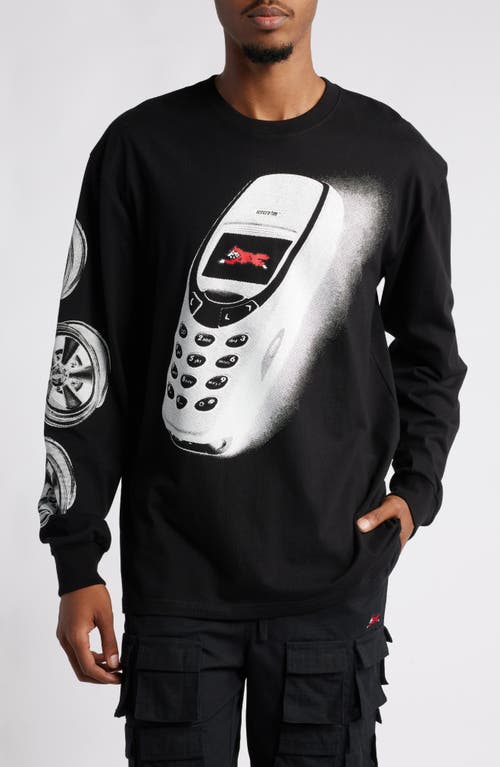 Shop Icecream Pawn Shop Long Sleeve Graphic T-shirt In Black