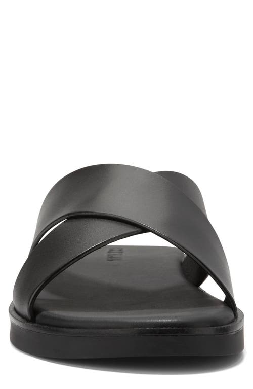 Cole Haan Nantucket Cross Strap Sandal In Black/black