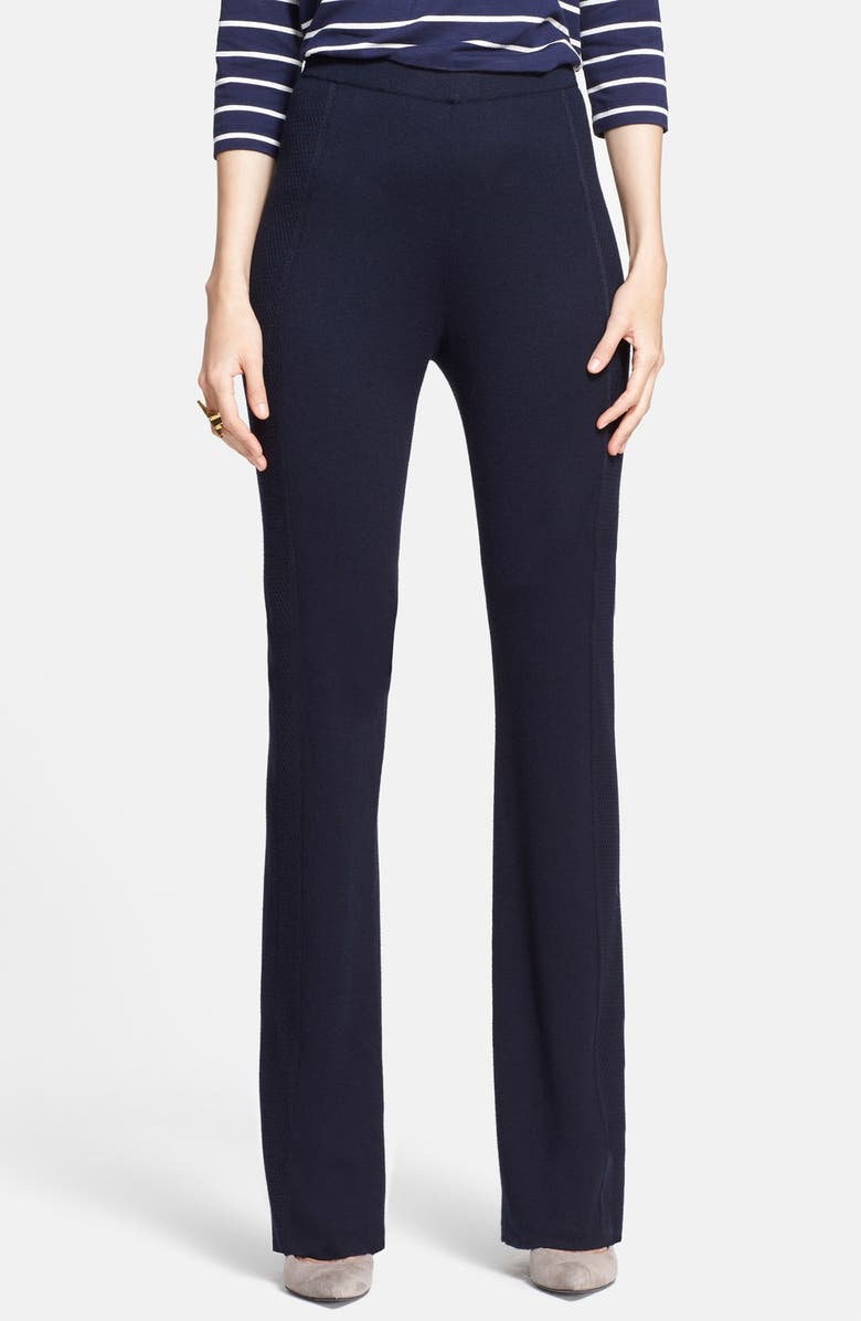 St. John Collection 'Kasia' Straight Leg Mesh Knit Pants Nordstrom
